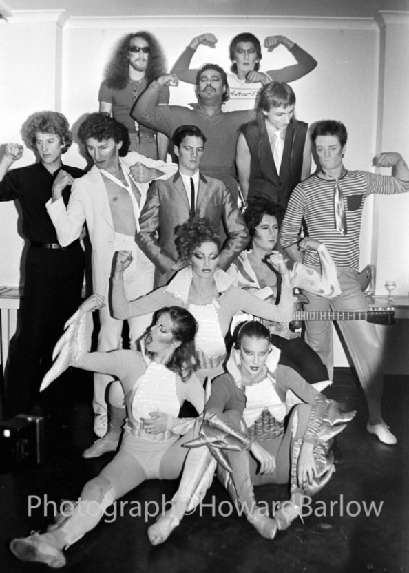 The Tubes with dancers, photo by Howard Barlow