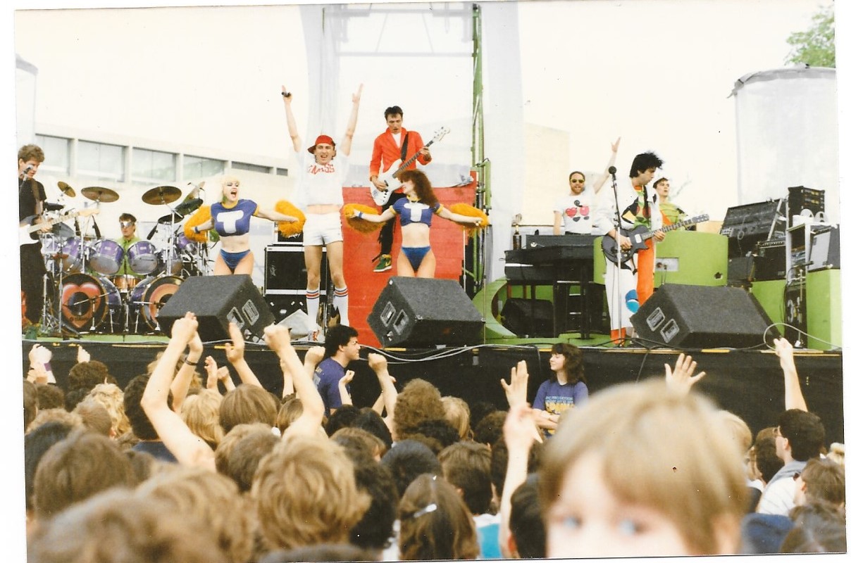 The Tubes playing a festival, 1985